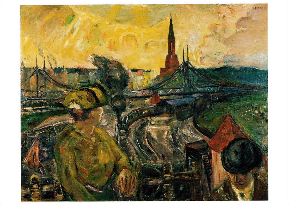 Kunstkarte Max Beckmann "Blick auf den Bahnhof Gesundbrunnen" Kunstkarte Max Beckmann "Blick auf den Bahnhof Gesundbrunnen"