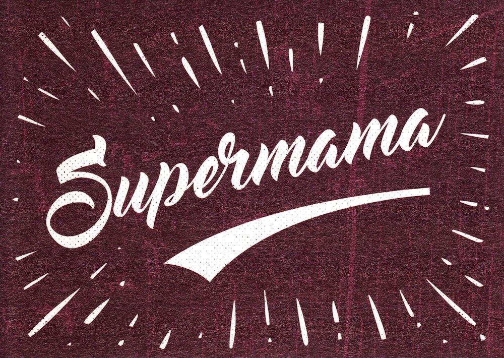 Postkarte "Supermama" Postkarte "Supermama"