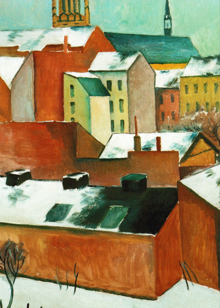 Kunstkarte August Macke "Bonner Marienkirche im Schnee" Kunstkarte August Macke "Bonner Marienkirche im Schnee"
