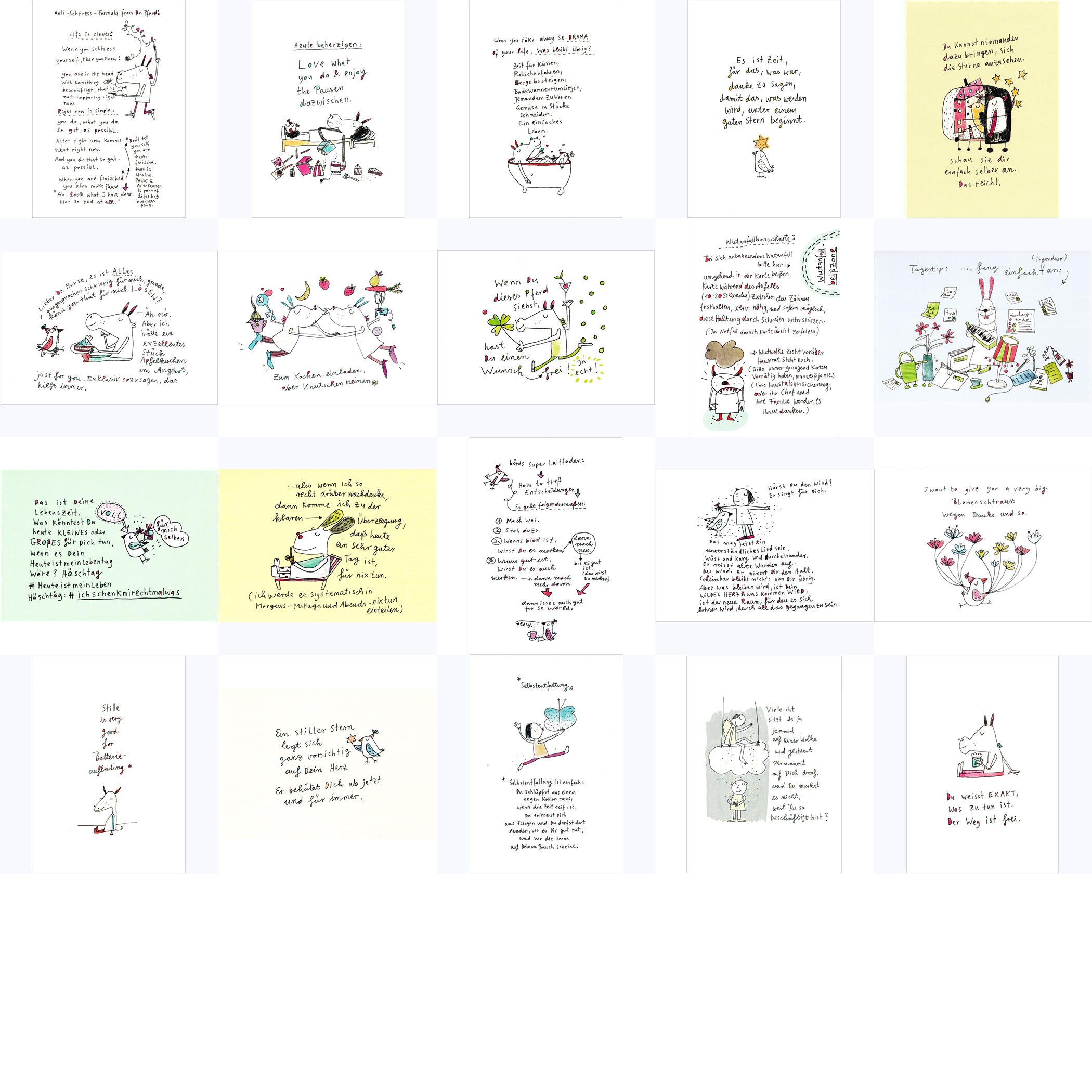 Postkarten-Topseller-Set "Karindrawings" Postkarten-Topseller-Set "Karindrawings"