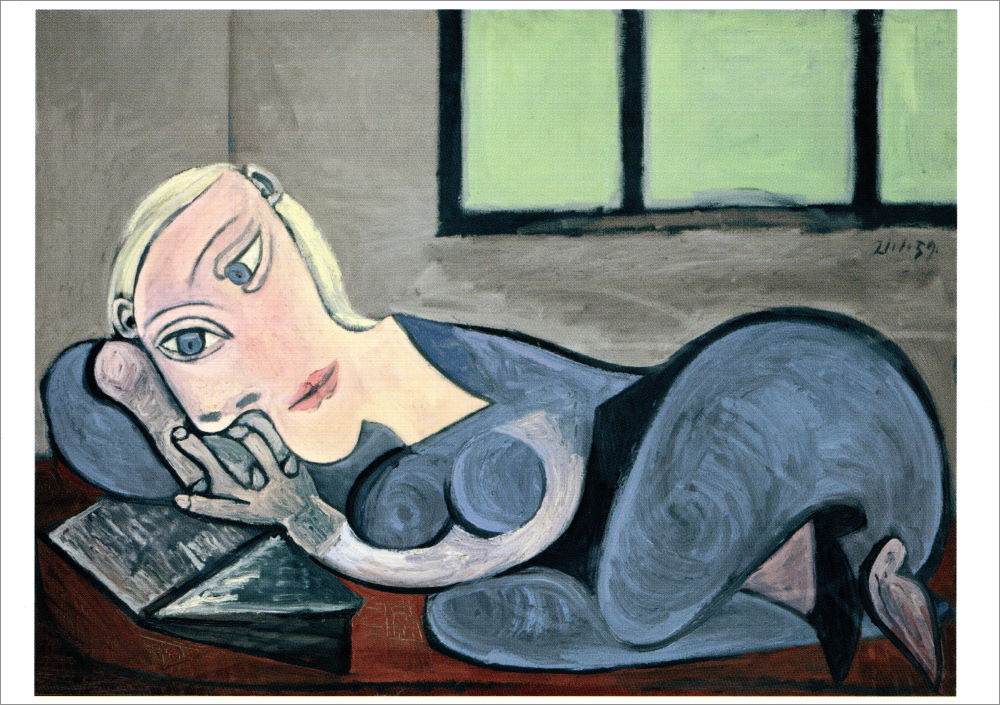 Kunstkarte Pablo Picasso "Lesende Frau" Kunstkarte Pablo Picasso "Lesende Frau"