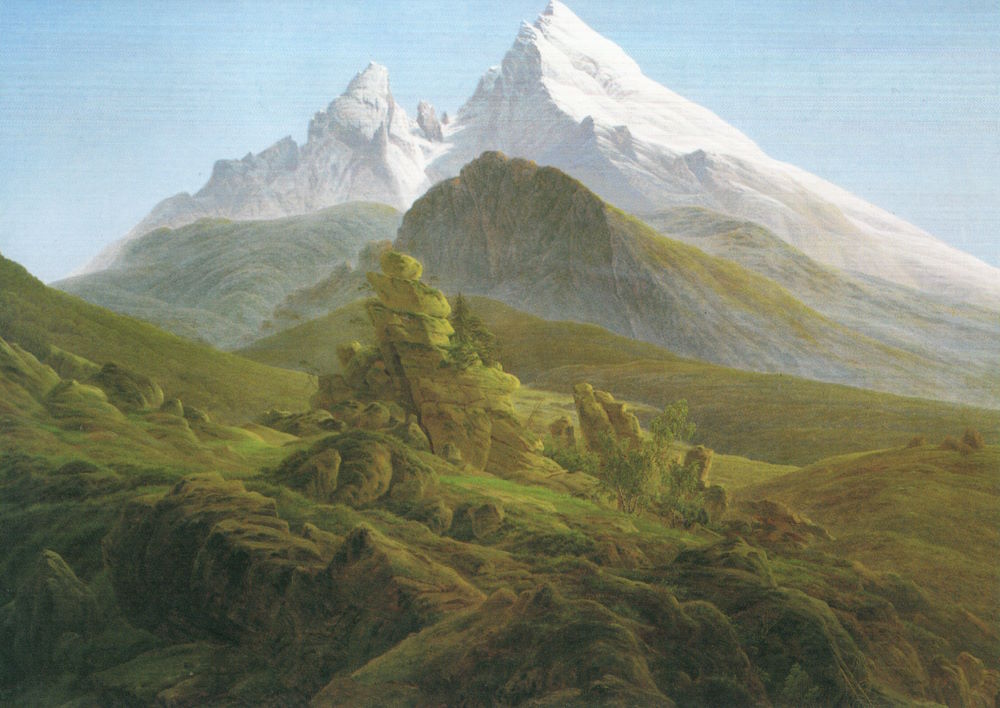 Kunstkarte Caspar David Friedrich "Der Watzmann" Kunstkarte Caspar David Friedrich "Der Watzmann"
