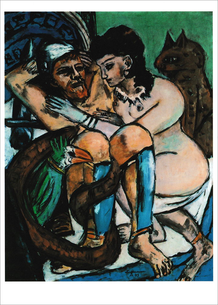 Kunstkarte Max Beckmann "Odysseus und Kalypso"