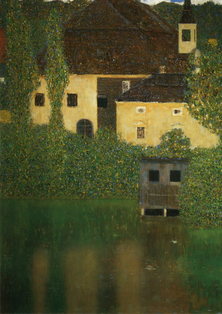 Kunstkarte Gustav Klimt "Schloss Kammer am Attersee (Ausschnitt)"