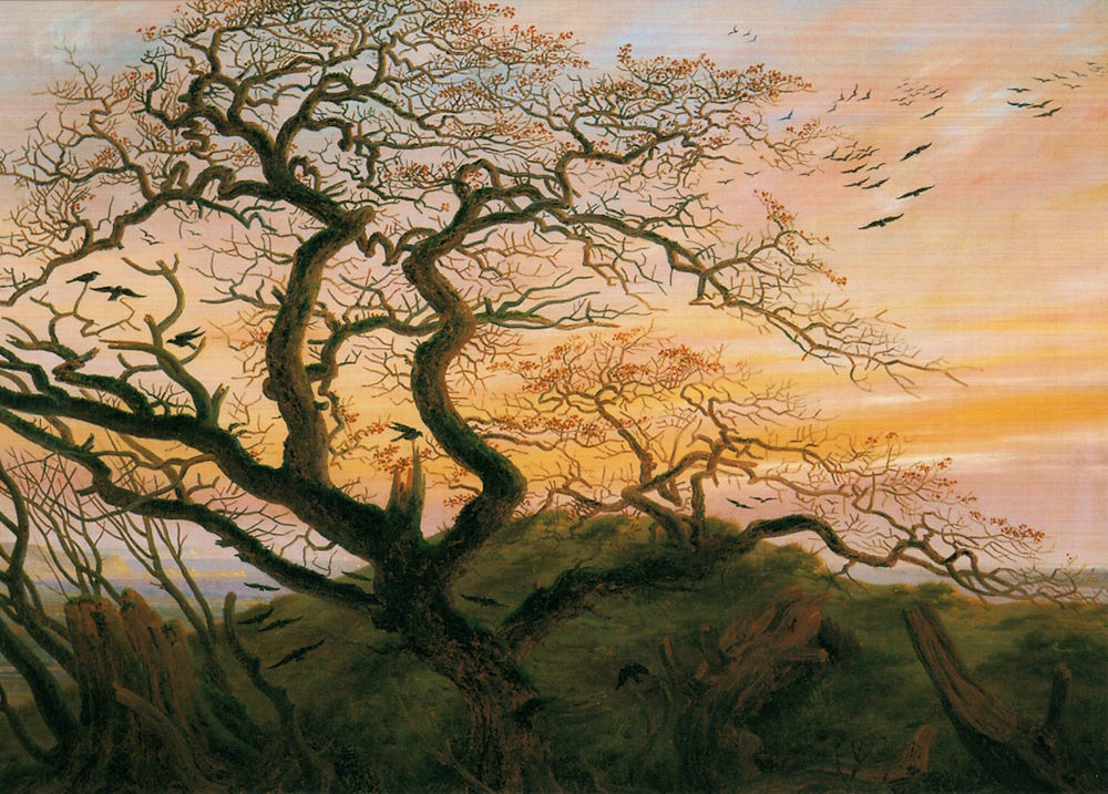 Kunstkarte Caspar David Friedrich "Rabenbaum (Kahler Baum an der Küste Rügens)" Kunstkarte Caspar David Friedrich "Rabenbaum (Kahler Baum an der Küste Rügens)"