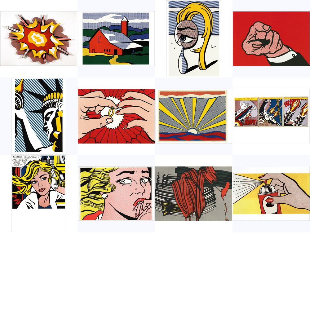 Kunstkarten-Komplett-Set Roy Lichtenstein Kunstkarten-Komplett-Set Roy Lichtenstein