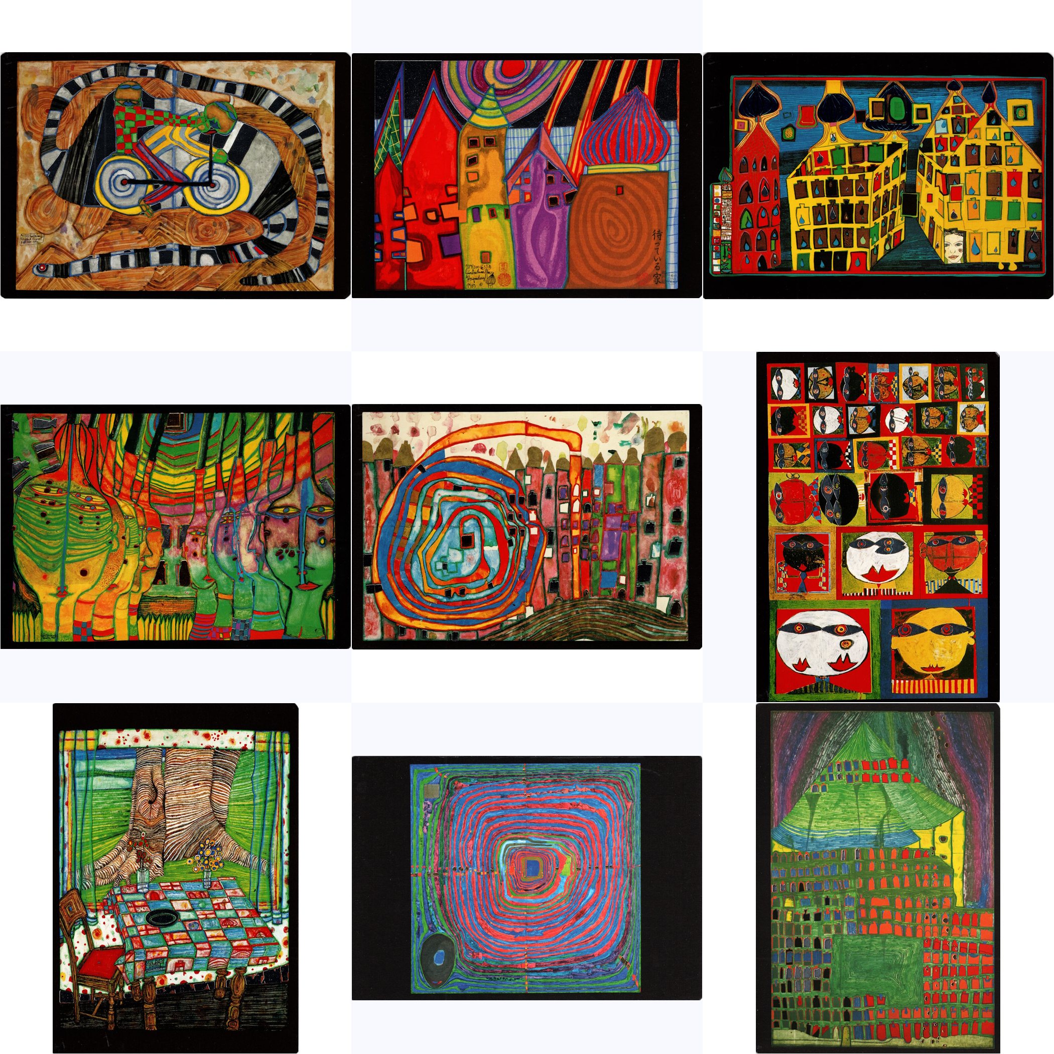 Kunstkarten-Set Friedensreich Hundertwasser III