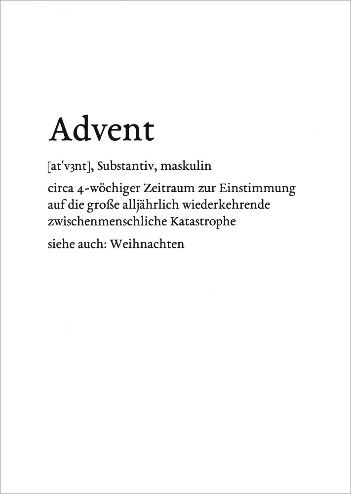Lexikarte "Advent"