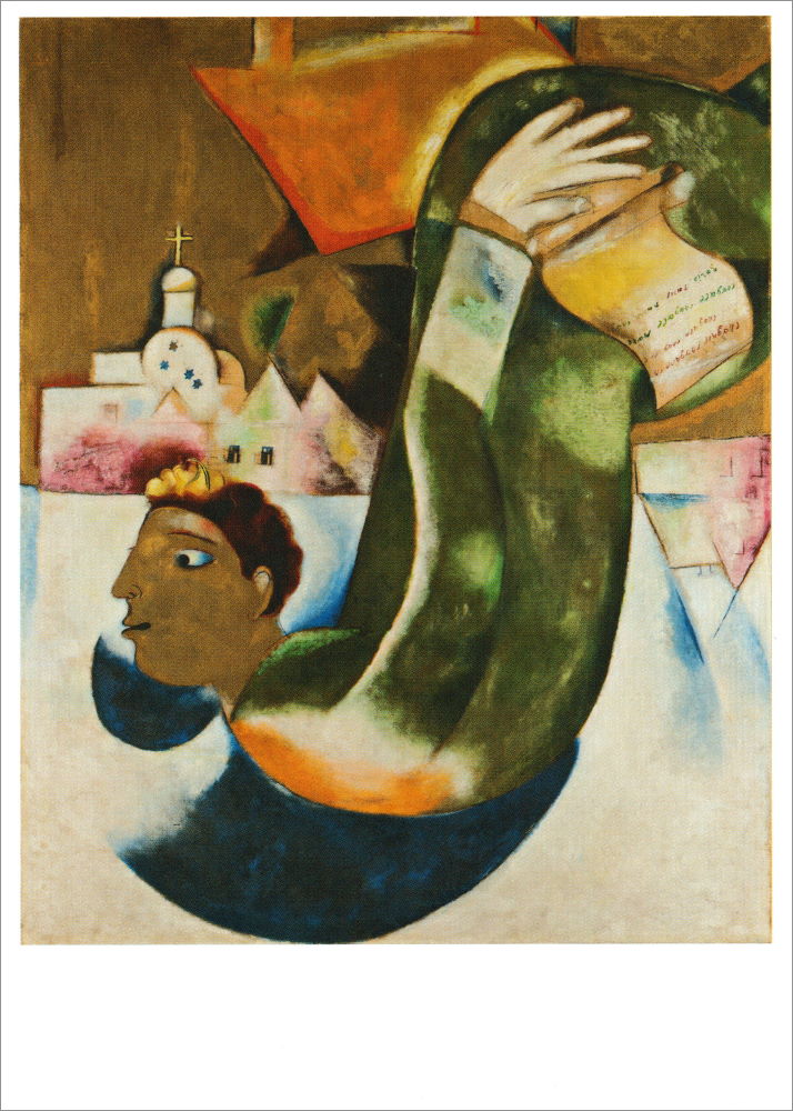 Kunstkarte Marc Chagall "Der heilige Droschkenkutscher" Kunstkarte Marc Chagall "Der heilige Droschkenkutscher"