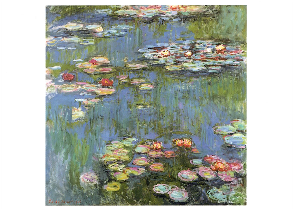 Kunstkarte Claude Monet "Seerosen"