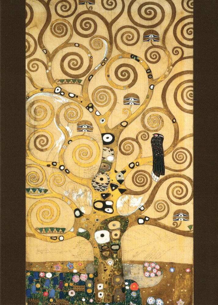 Kunstkarte Gustav Klimt "Der Lebensbaum (Mittelteil)"
