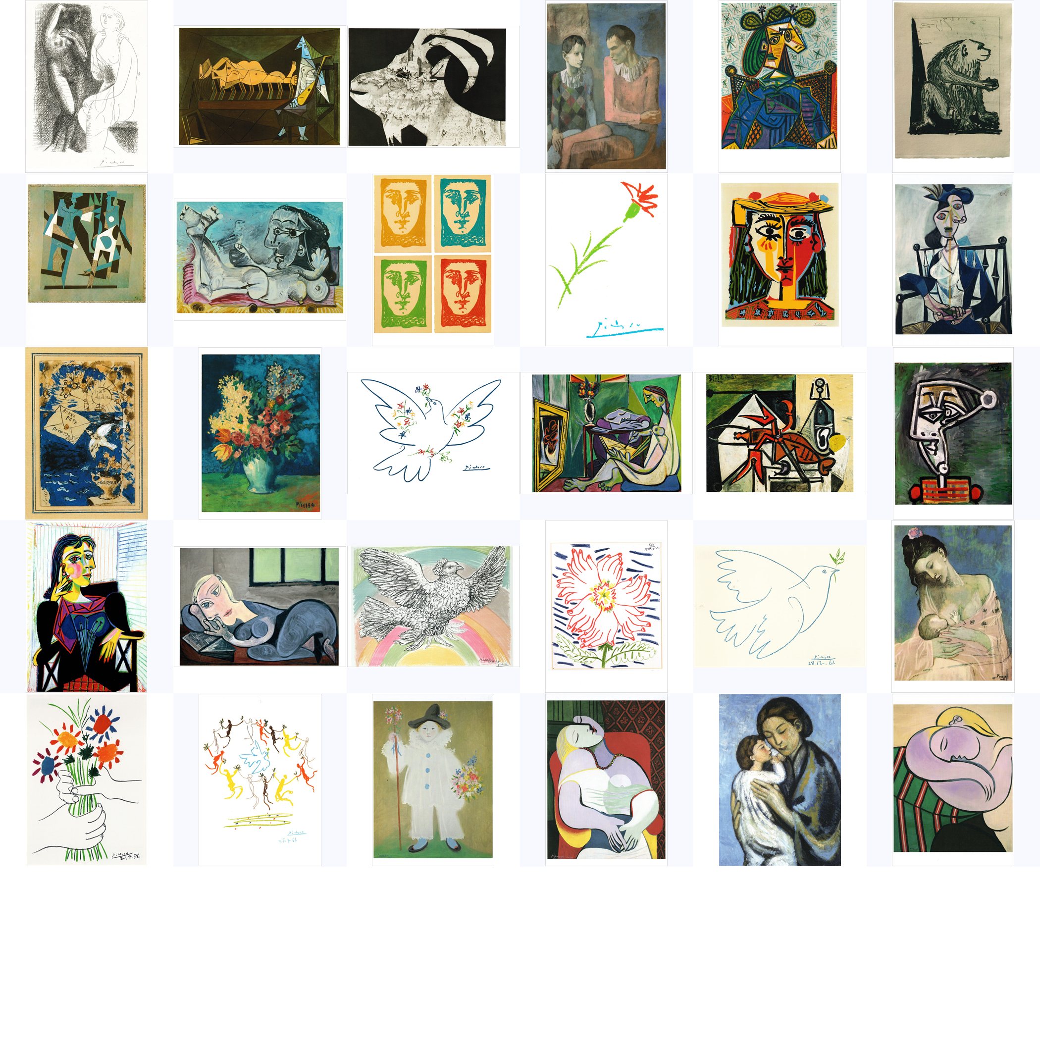 Kunstkarten-Komplett-Set Pablo Picasso