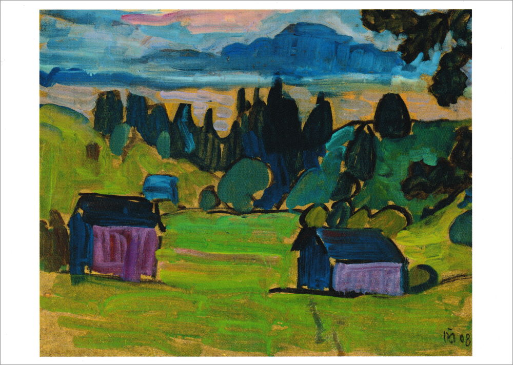 Kunstkarte Gabriele Münter "Blick aufs Murnauer Moos" Kunstkarte Gabriele Münter "Blick aufs Murnauer Moos"