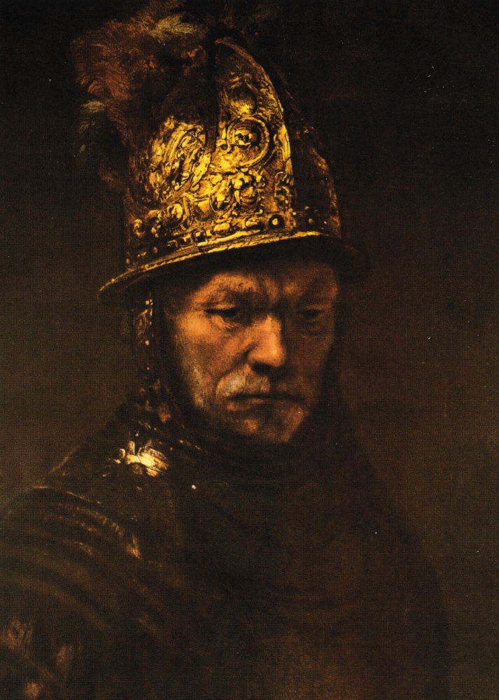 Kunstkarte Rembrandt "Der Mann mit dem Goldhelm" Kunstkarte Rembrandt "Der Mann mit dem Goldhelm"
