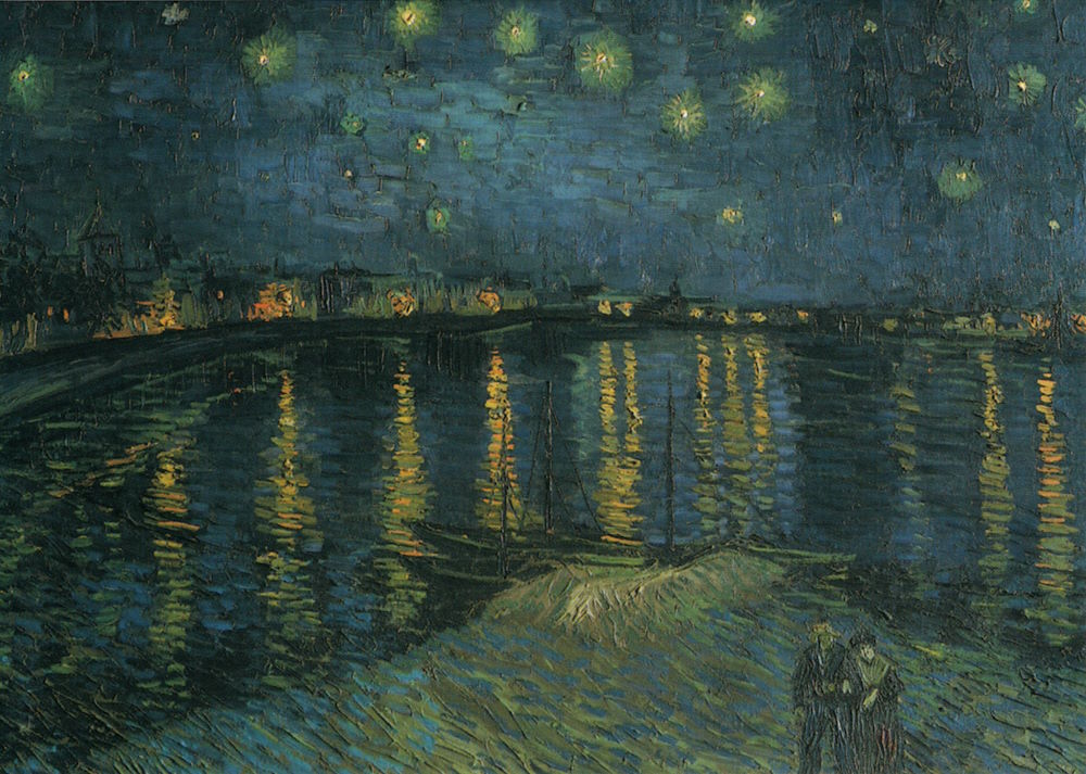 Kunstkarte Vincent van Gogh "Die Sternennacht"