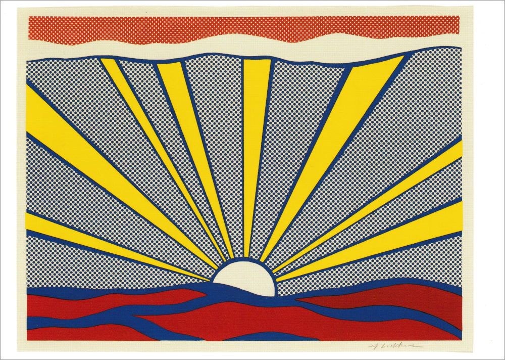 Kunstkarte Roy Lichtenstein "Sunrise"