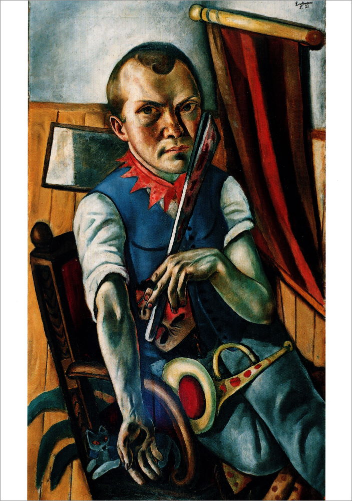 Kunstkarte Max Beckmann "Selbstbildnis als Clown" Kunstkarte Max Beckmann "Selbstbildnis als Clown"