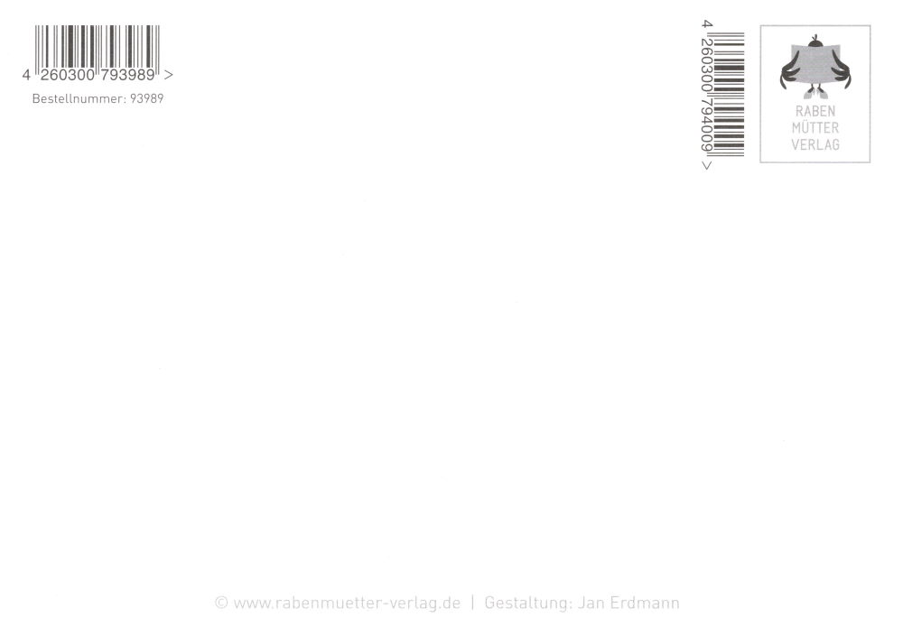 Postkarte "Nach den Ferien weiß ich, warum manche Tierarten ..." (Rückseite)