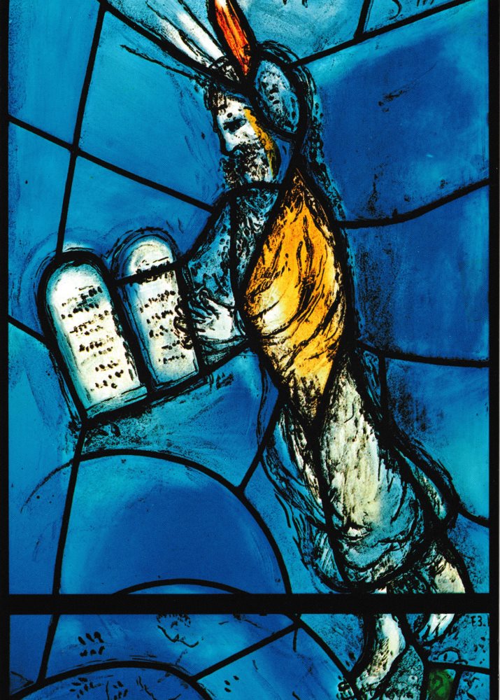 Kunstkarte Marc Chagall "Mose mit den Gesetzestafeln" Kunstkarte Marc Chagall "Mose mit den Gesetzestafeln"