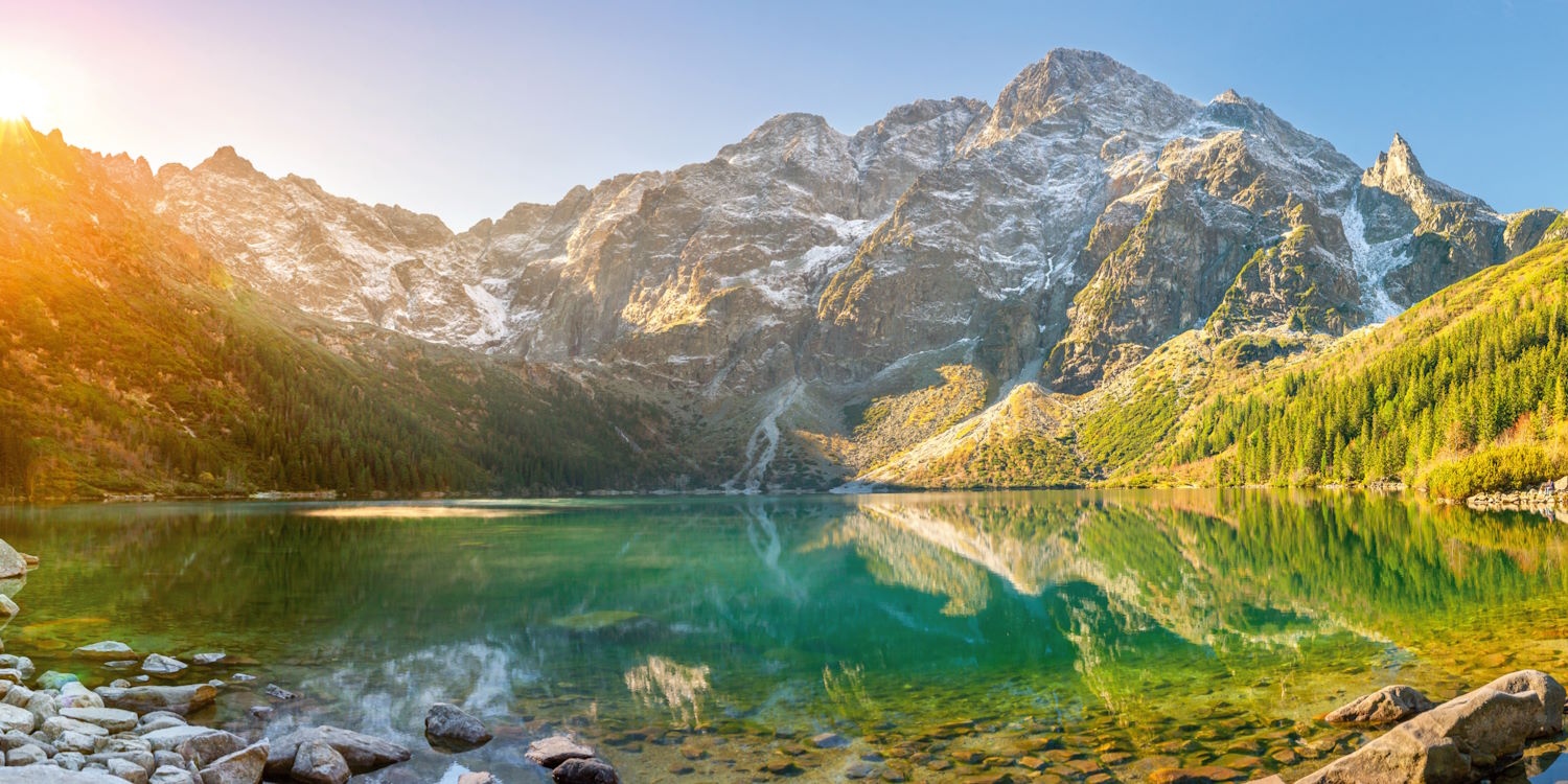 Panorama-Postkarte Faszination Erde "Morgendämmerung"