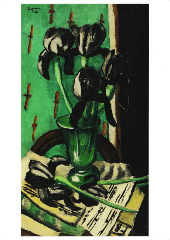 Kunstkarte Max Beckmann "Schwarze Schwertlilien" Kunstkarte Max Beckmann "Schwarze Schwertlilien"