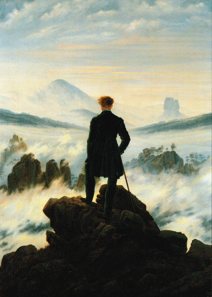 Kunstkarte Caspar David Friedrich "Wanderer über dem Nebelmeer" Kunstkarte Caspar David Friedrich "Wanderer über dem Nebelmeer"