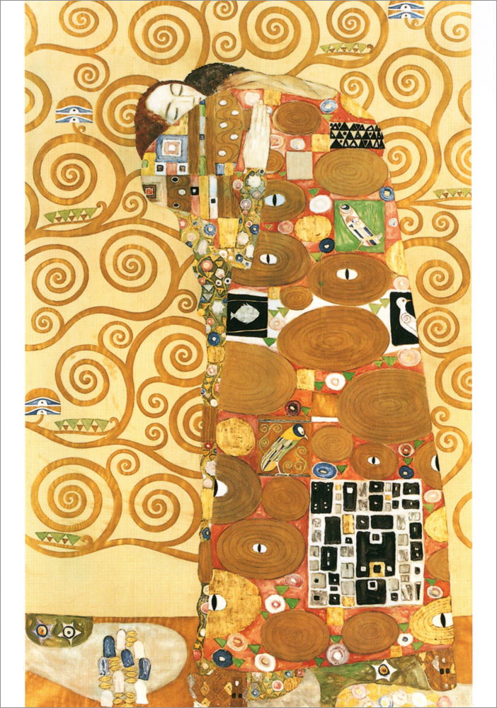 Kunstkarte Gustav Klimt "Die Erfüllung" Kunstkarte Gustav Klimt "Die Erfüllung"