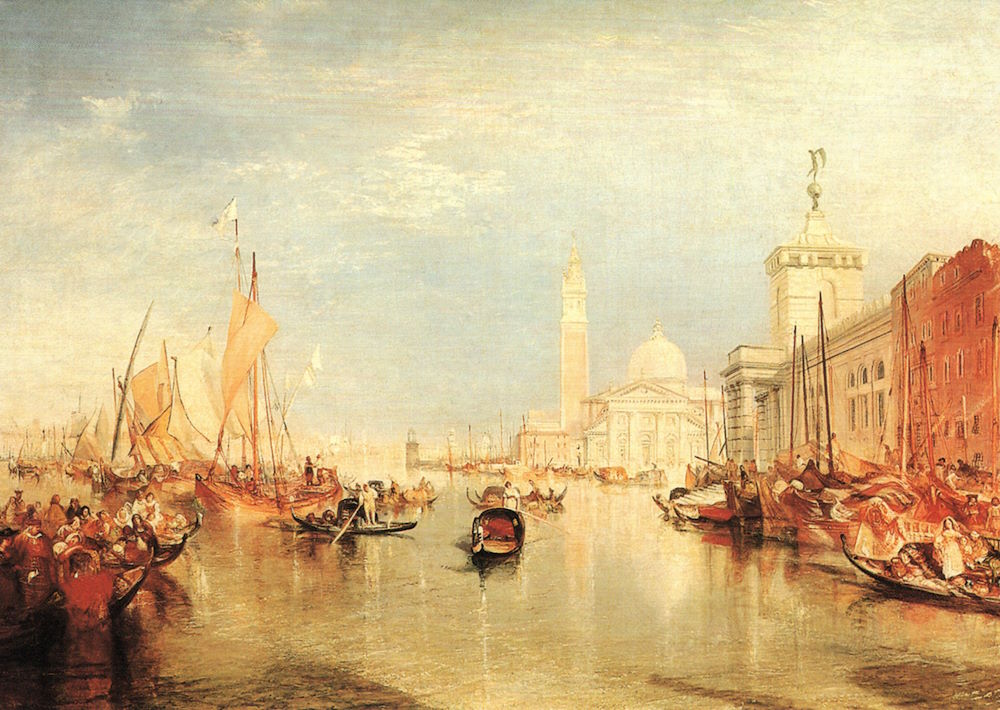 Kunstkarte William Turner "Venedig, Dogana und S. Giorgio Maggiore"