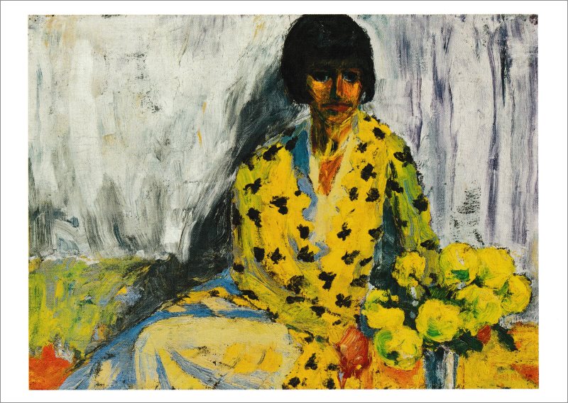 Kunstkarte Emil Nolde "Frauenbildnis"