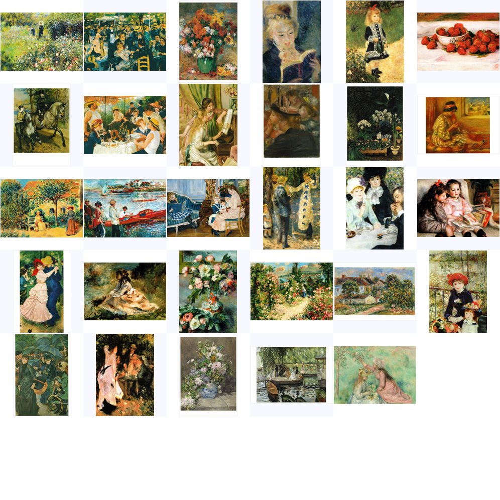 Kunstkarten-Komplett-Set Pierre Auguste Renoir