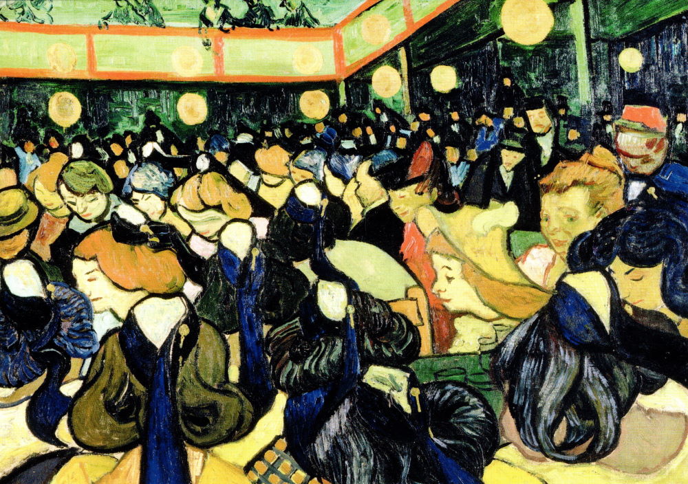Kunstkarte Vincent van Gogh "Die Tanzhalle in Arles"