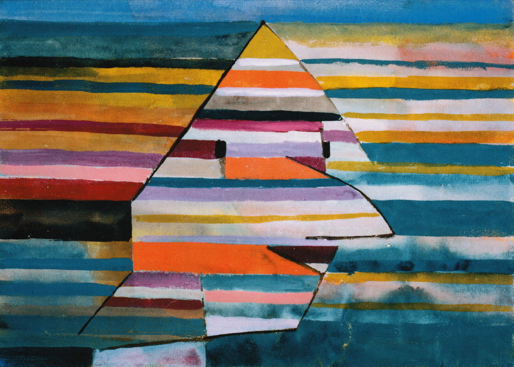 Kunstkarte Paul Klee "Der Clown Pyramidal"
