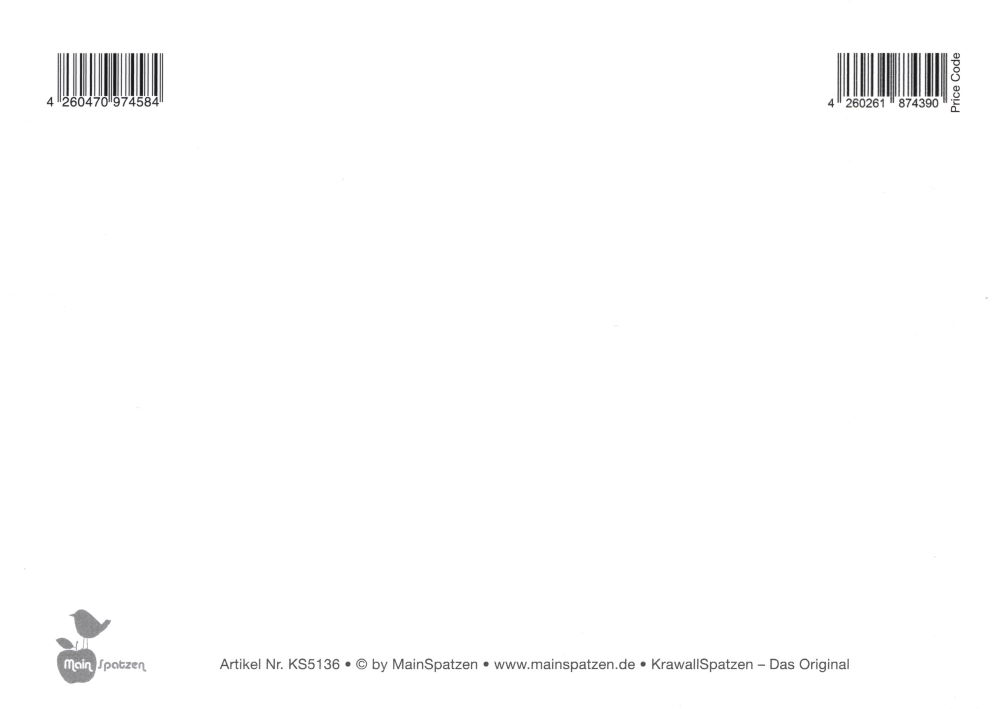 Postkarte "Einatmen. Ausrasten!" (Rückseite)