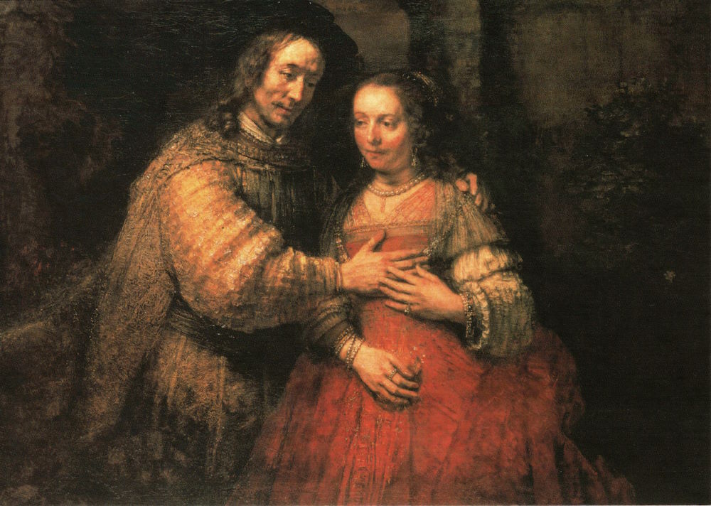 Kunstkarte Rembrandt "Die Judenbraut" Kunstkarte Rembrandt "Die Judenbraut"