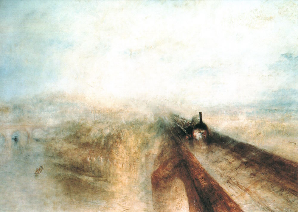 Kunstkarte William Turner "Regen, Dampf und Geschwindigkeit" Kunstkarte William Turner "Regen, Dampf und Geschwindigkeit"