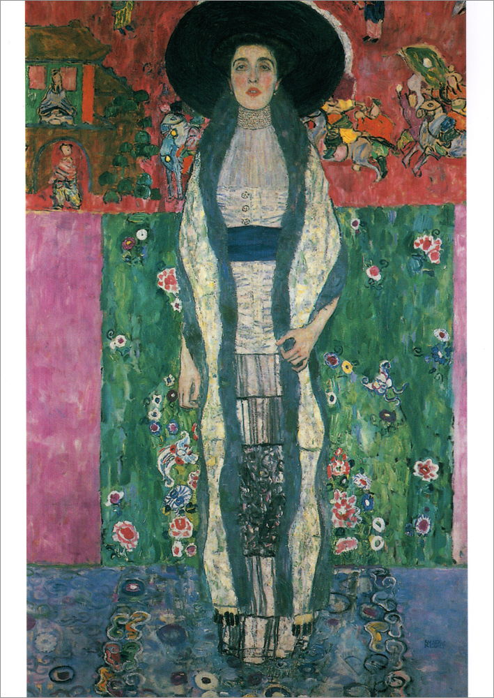Kunstkarte Gustav Klimt "Bildnis der Adele Bloch-Bauer"
