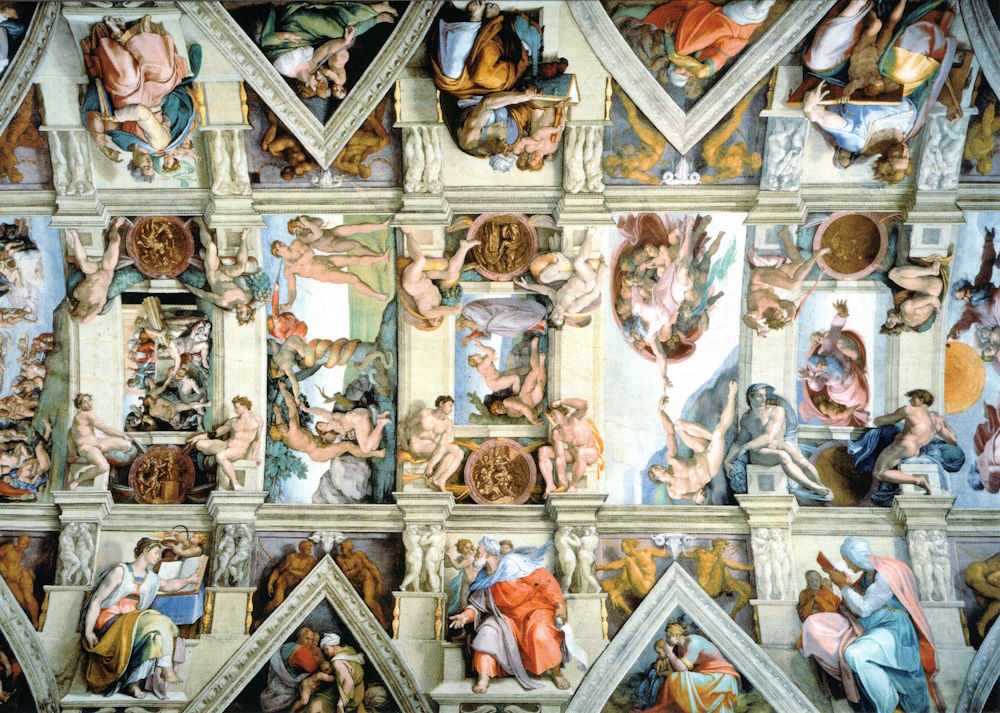 Kunstkarte Michelangelo "Die Schöpfungsgeschichte" Kunstkarte Michelangelo "Die Schöpfungsgeschichte"