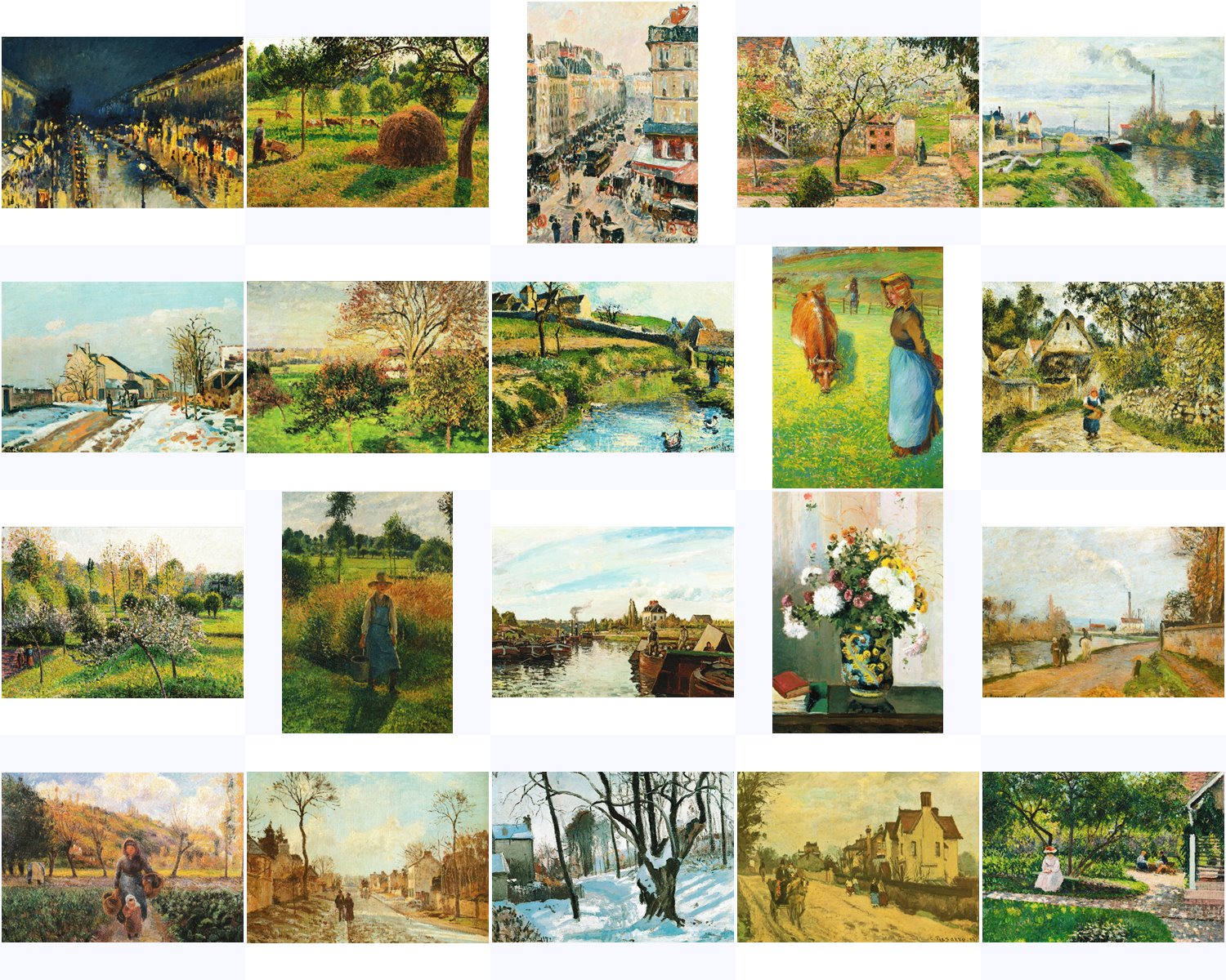 Kunstkarten-Topseller-Set Camille Pissarro