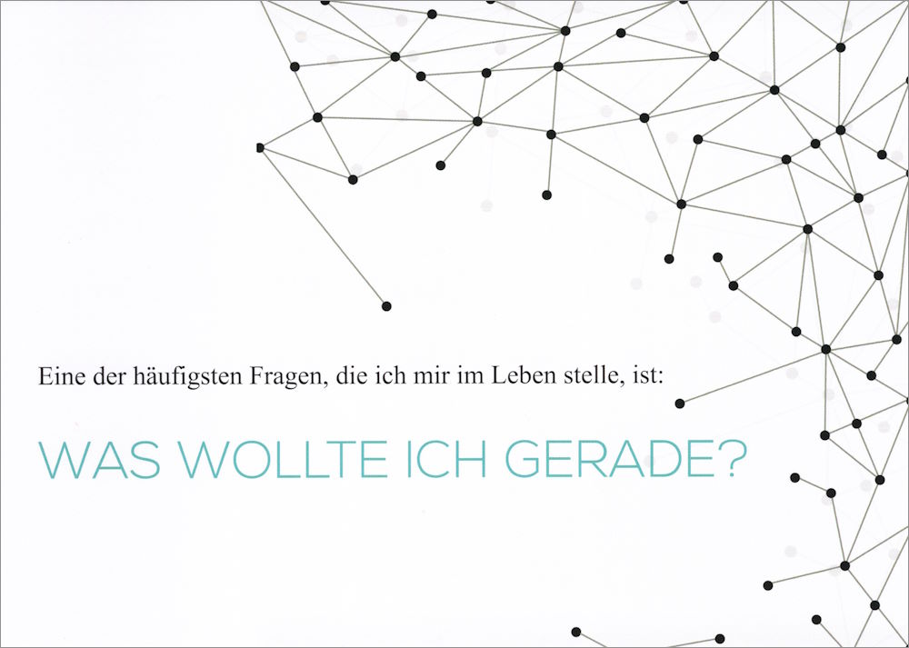 Postkarte "Eine der häufigsten Fragen, die ich mir im Leben ..." Postkarte "Eine der häufigsten Fragen, die ich mir im Leben ..."