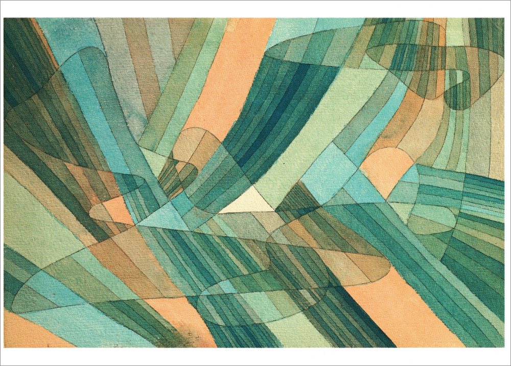 Kunstkarte Paul Klee "Polyphone Strömungen"