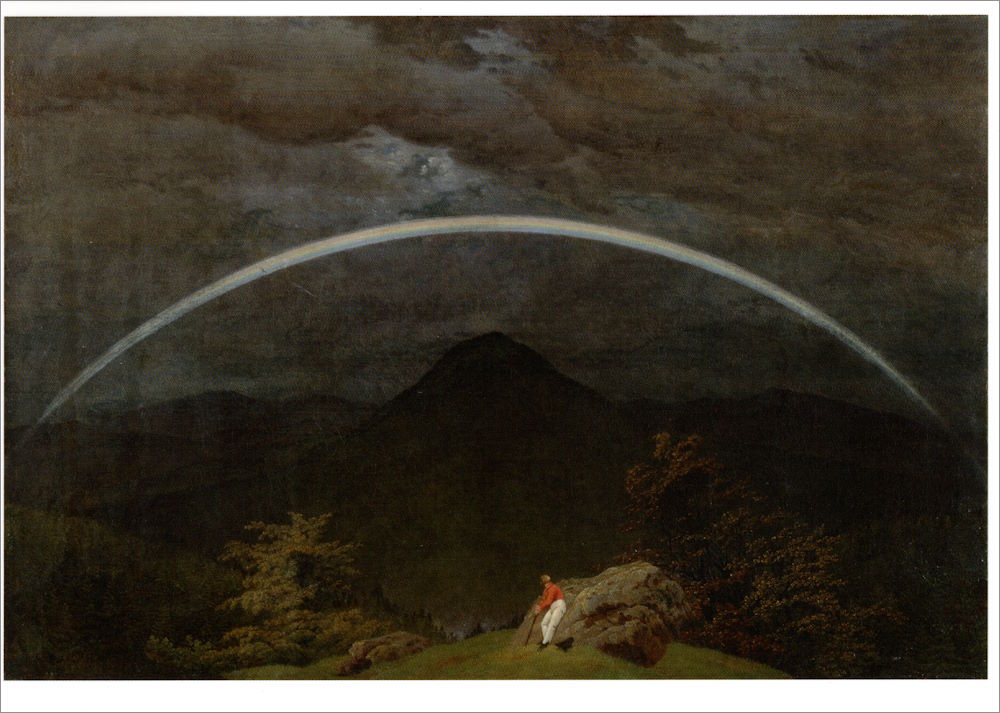Kunstkarte Caspar David Friedrich "Gebirgslandschaft mit Regenbogen" Kunstkarte Caspar David Friedrich "Gebirgslandschaft mit Regenbogen"