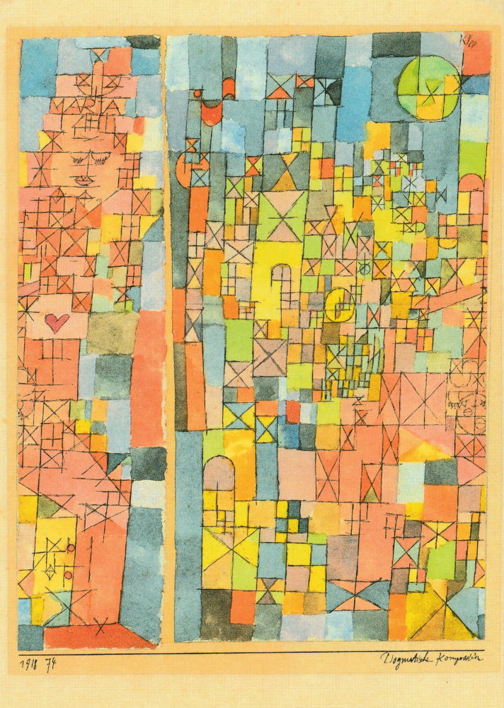 Kunstkarte Paul Klee "Dogmatische Komposition" Kunstkarte Paul Klee "Dogmatische Komposition"