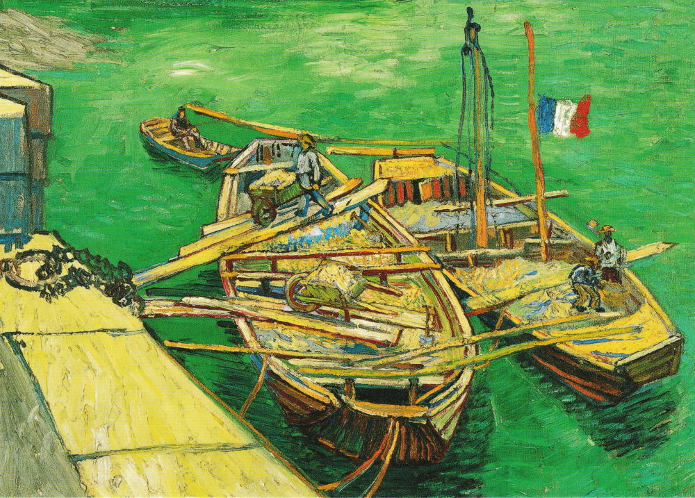 Kunstkarte Vincent van Gogh "Rhonebarken"