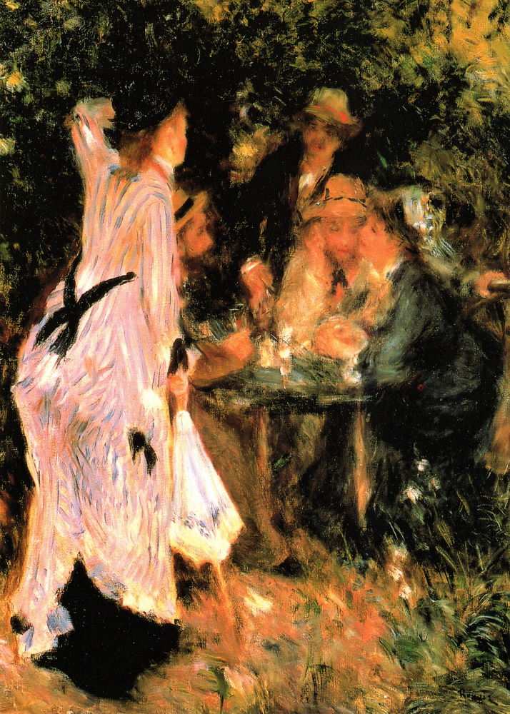 Kunstkarte Pierre Auguste Renoir "Der Garten unter den Bäumen" Kunstkarte Pierre Auguste Renoir "Der Garten unter den Bäumen"