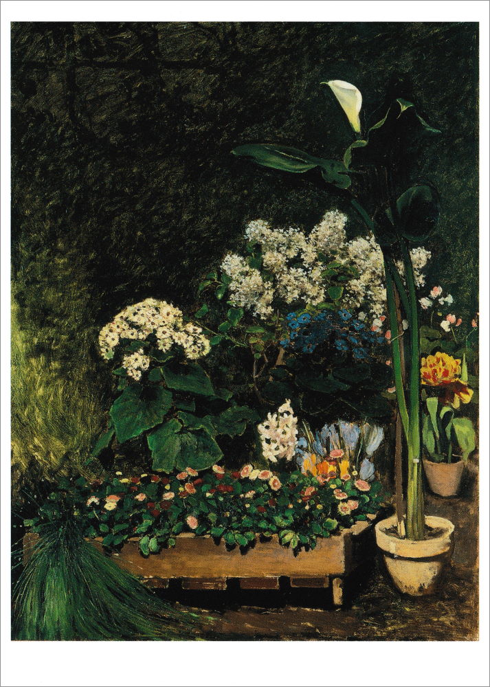 Kunstkarte Pierre Auguste Renoir "Blumen im Gewächshaus" Kunstkarte Pierre Auguste Renoir "Blumen im Gewächshaus"