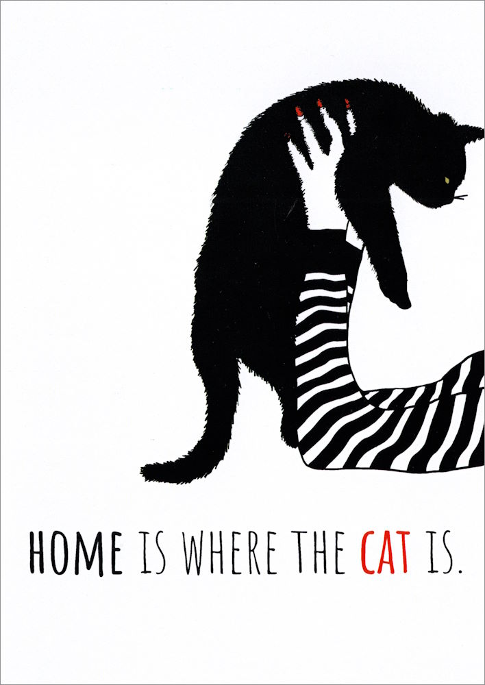 Postkarte "Home is where the cat is." Postkarte "Home is where the cat is."