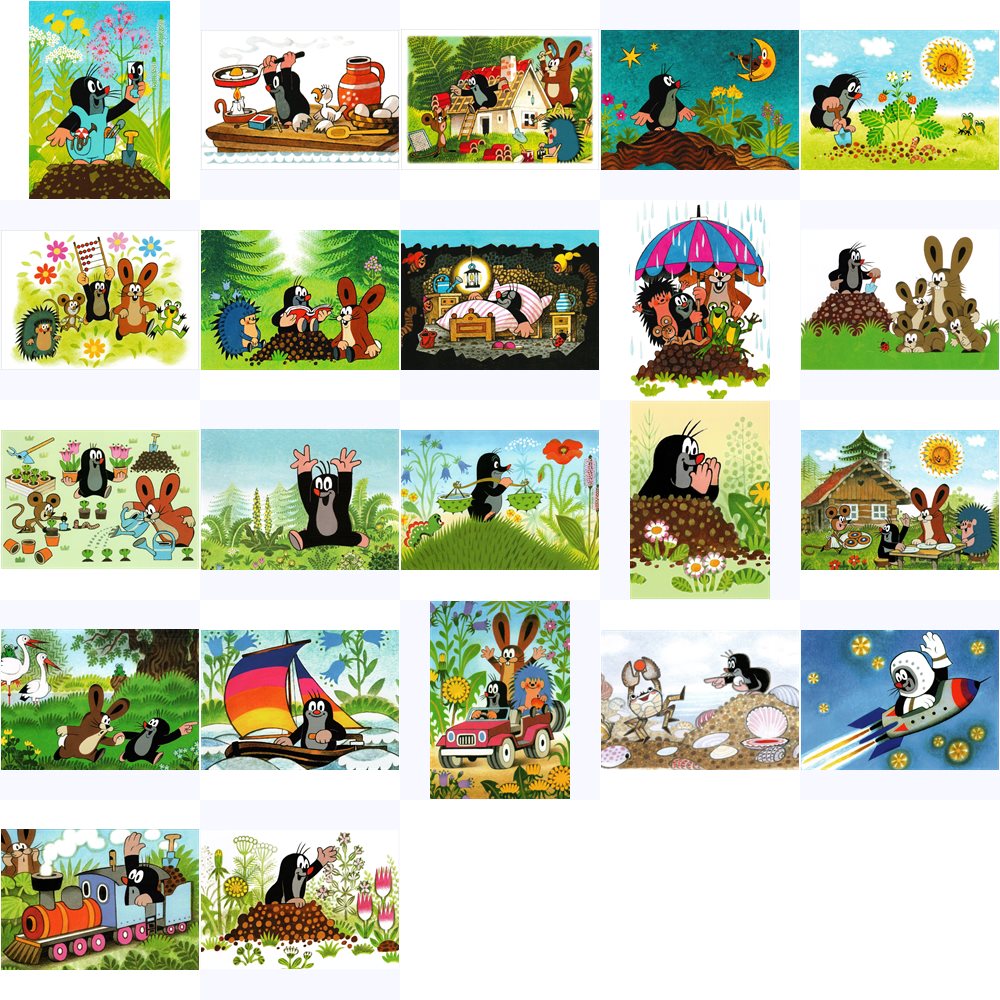 Postkarten-Komplett-Set "Der kleine Maulwurf" Postkarten-Komplett-Set "Der kleine Maulwurf"