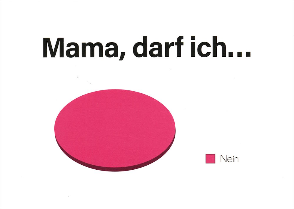 Postkarte "Mama, darf ich..."