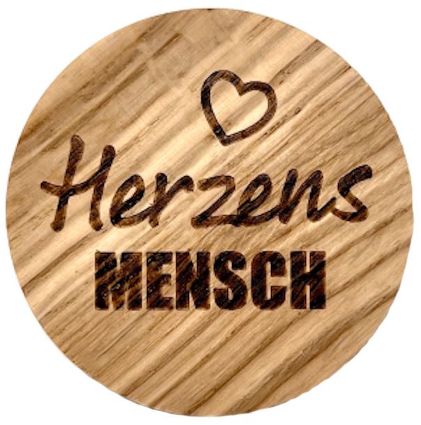 Holzmagnet "Herzensmensch"