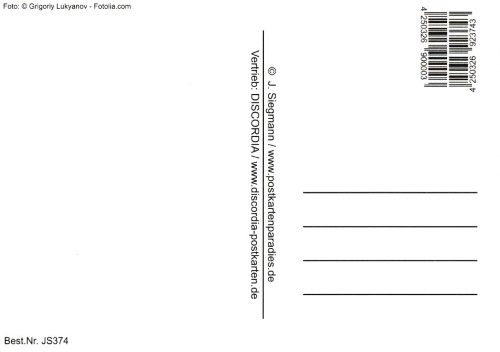 Postkarte "Im nächsten Leben werde ich Katze." (Rückseite)